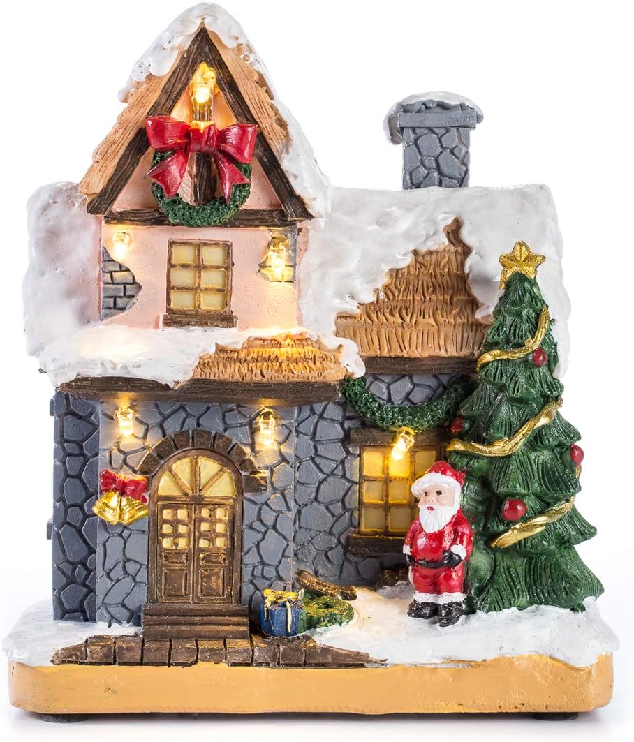 6 inch Christmas Village House