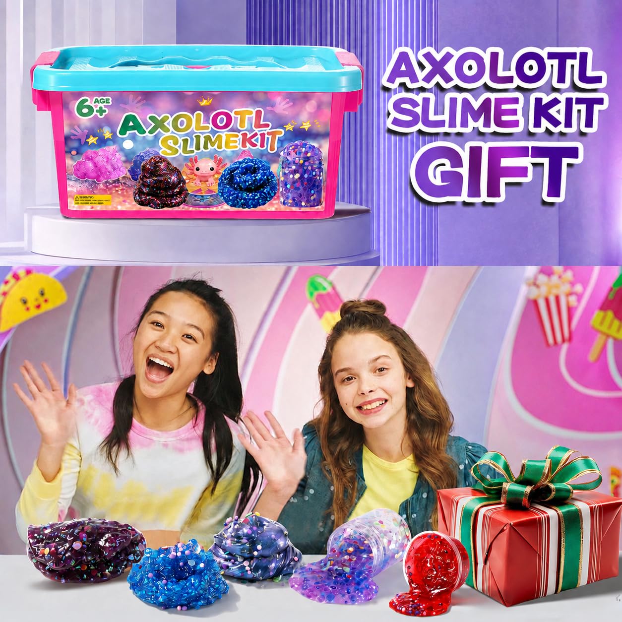 Amazon | pokujyrt スライムキット 子供用 DIY クラフトセット 透明な