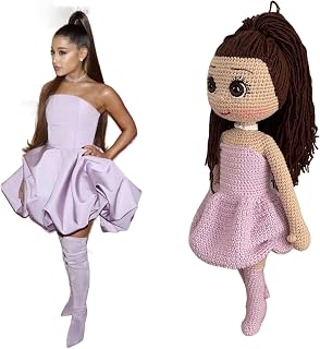 Ari.ana Gra.nde amigurumi, aria.na g.rande crocket, ari.ana g.rande Fan Collectibles Gift, Amigurumi Arian.a Gr.ande, Plush 16"