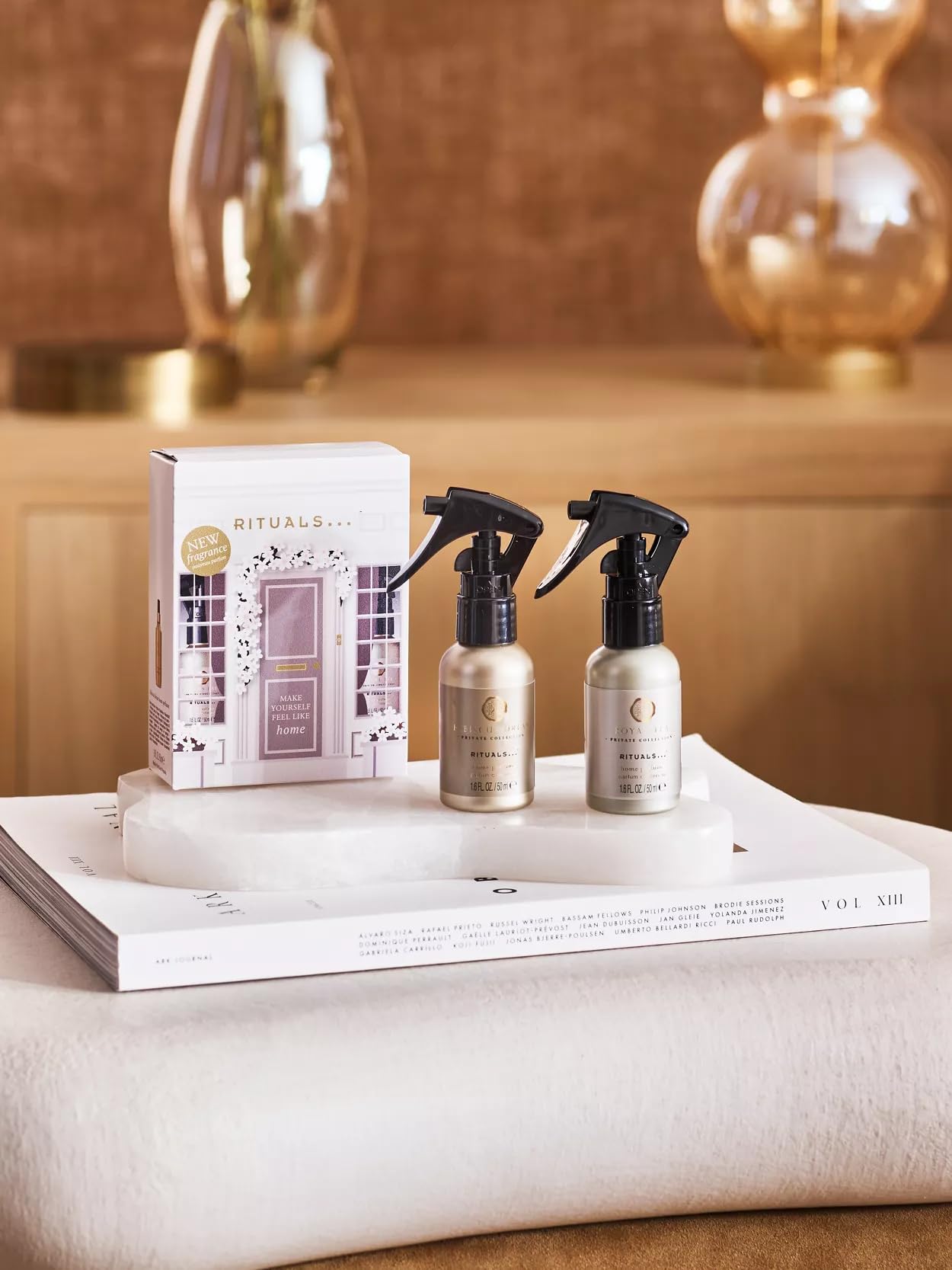 RITUALS Coffret cadeau parfum maison Hibiscus Dream et Royal Tea Room Spray, collection privée, 2 x 50 ml format voyage
