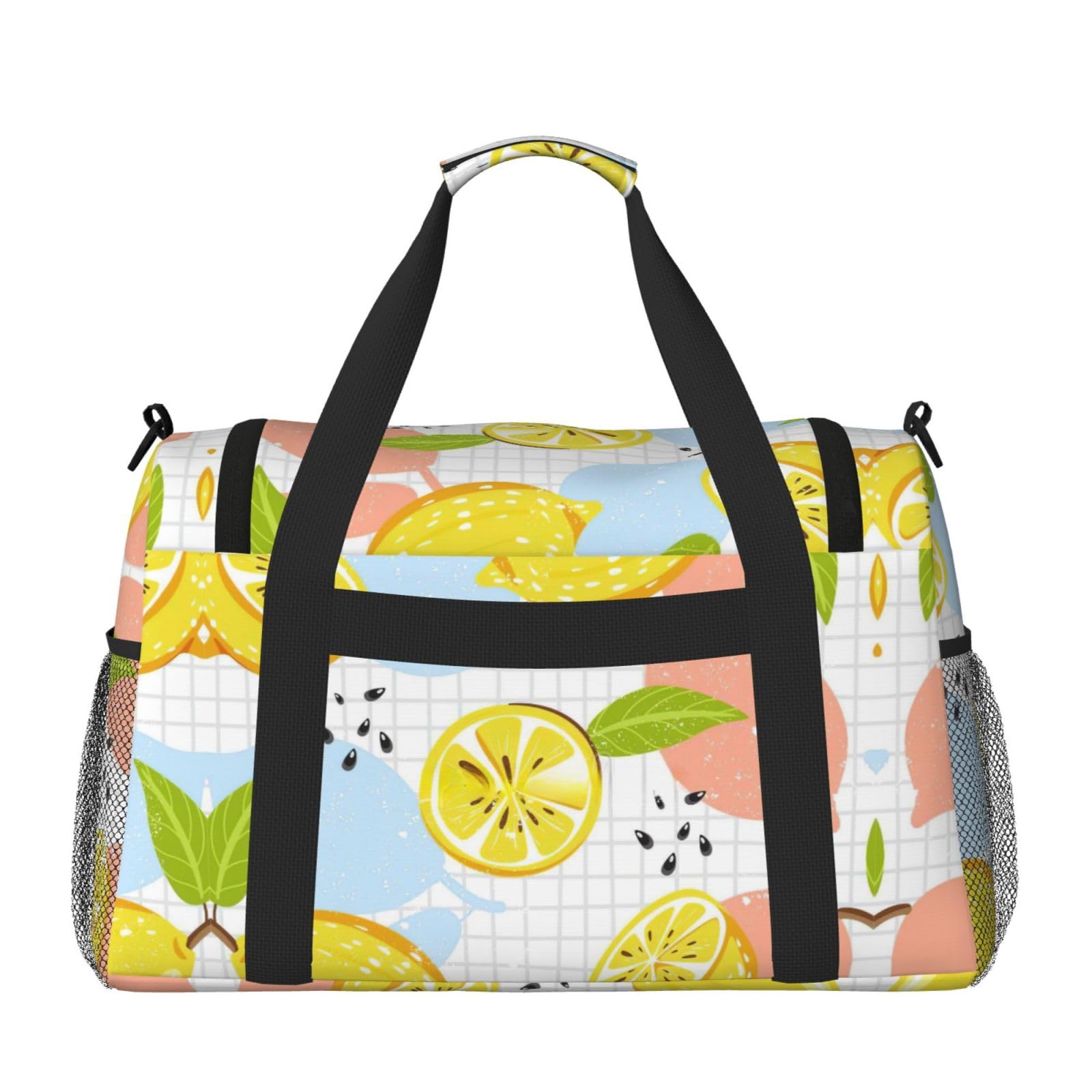 Owoce cytryna torba na ramię kobiety mężczyźni podróżna torba crossbody torebka torba na ramię torebki robocze codzienna torba hobo