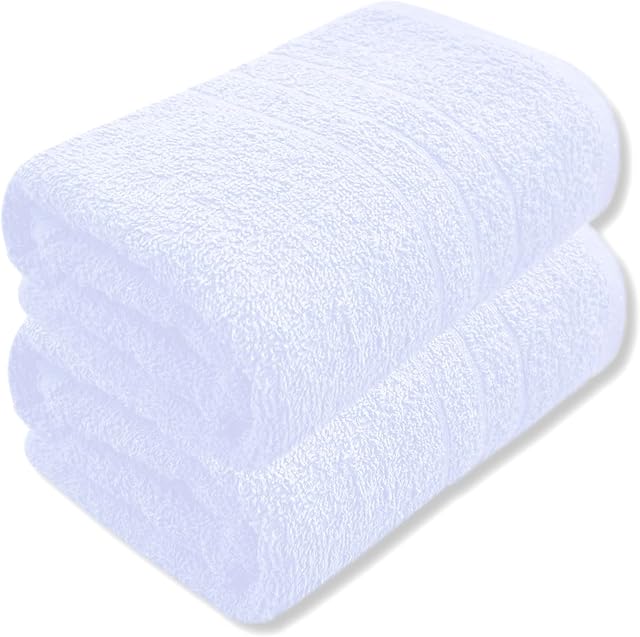 A & B TRADERS Bath Sheets Big Size Large Jumbo Towels Pure Egyptian Cotton Quick Dry Soft Bathroom Towels (Bath Sheet, White)