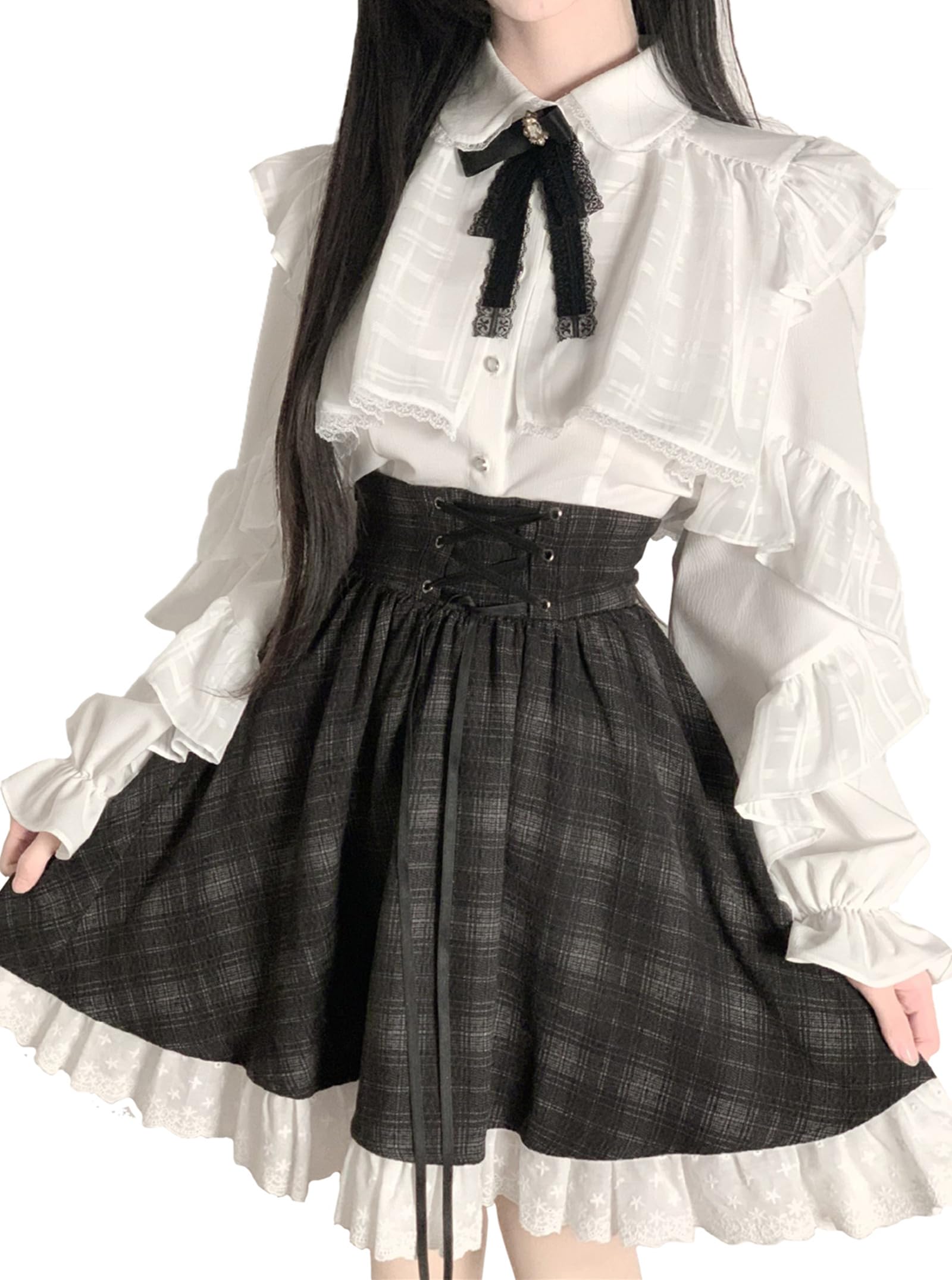 Mine Type Clothing, Mass Production Type Set, Cape Style, Gothic Lolita Dress, Lolita, Cosplay, Sub Costume, Princess, Daughter, Cute, Women's - L - #8168
