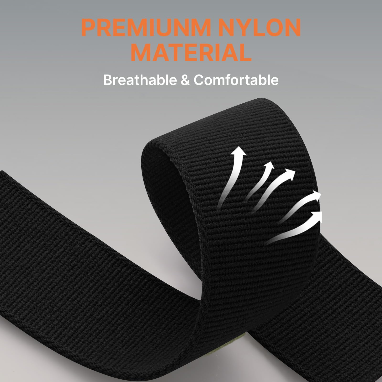 Bandletic Nylon Straps Compatible with Apple Watch Ultra 3/2/1 49mm - Soft Sport Loop Replacement Strap for iWatch Series 11/10 46mm, 9/8/7 45mm, SE3/SE2/SE/6/5/4 44mm, 3/2/1 42mm, Black — view 4