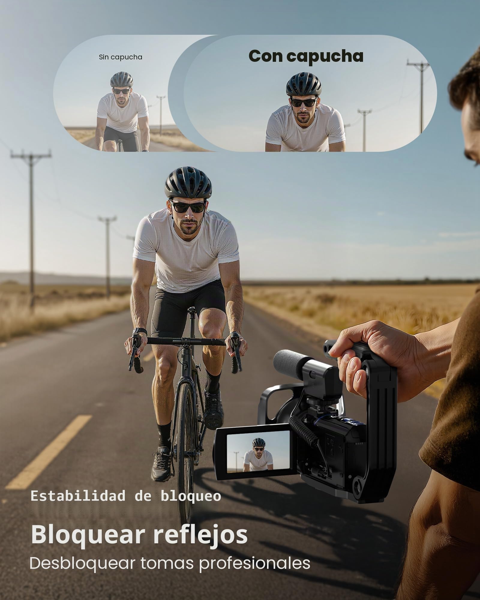 Videocámara 5K, cámara UHD de 64 MP para YouTube con pantalla táctil giratoria de 3 pulgadas y 270°, cámara digital con visión nocturna IR, zoom de 16x, WiFi, cámara web, HD