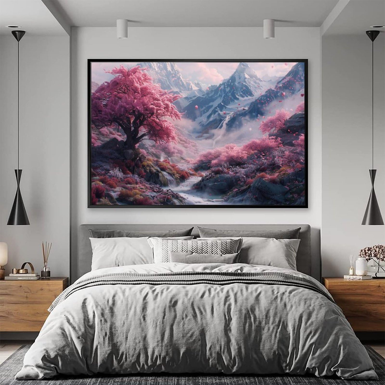 壁掛け　アートパネル　山桜 壁掛け アートパネル 山桜