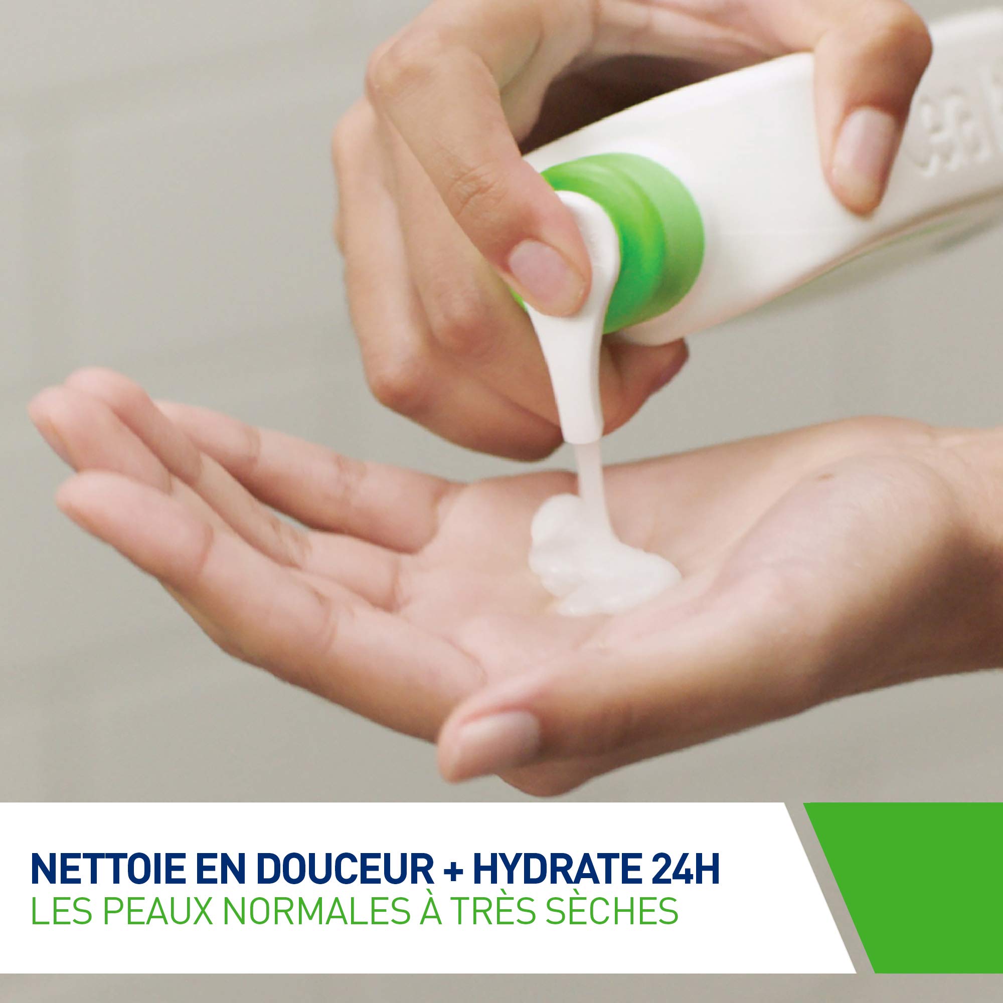 CeraVe - Crème Lavante Hydratante - Visage & Corps - Nettoie et Hydrate Sans Altérer la Barrière Cutanée - Aux 3 Céramides Essentiels + Acide Hyaluronique - Peau Normale à Sèche - 562 ml