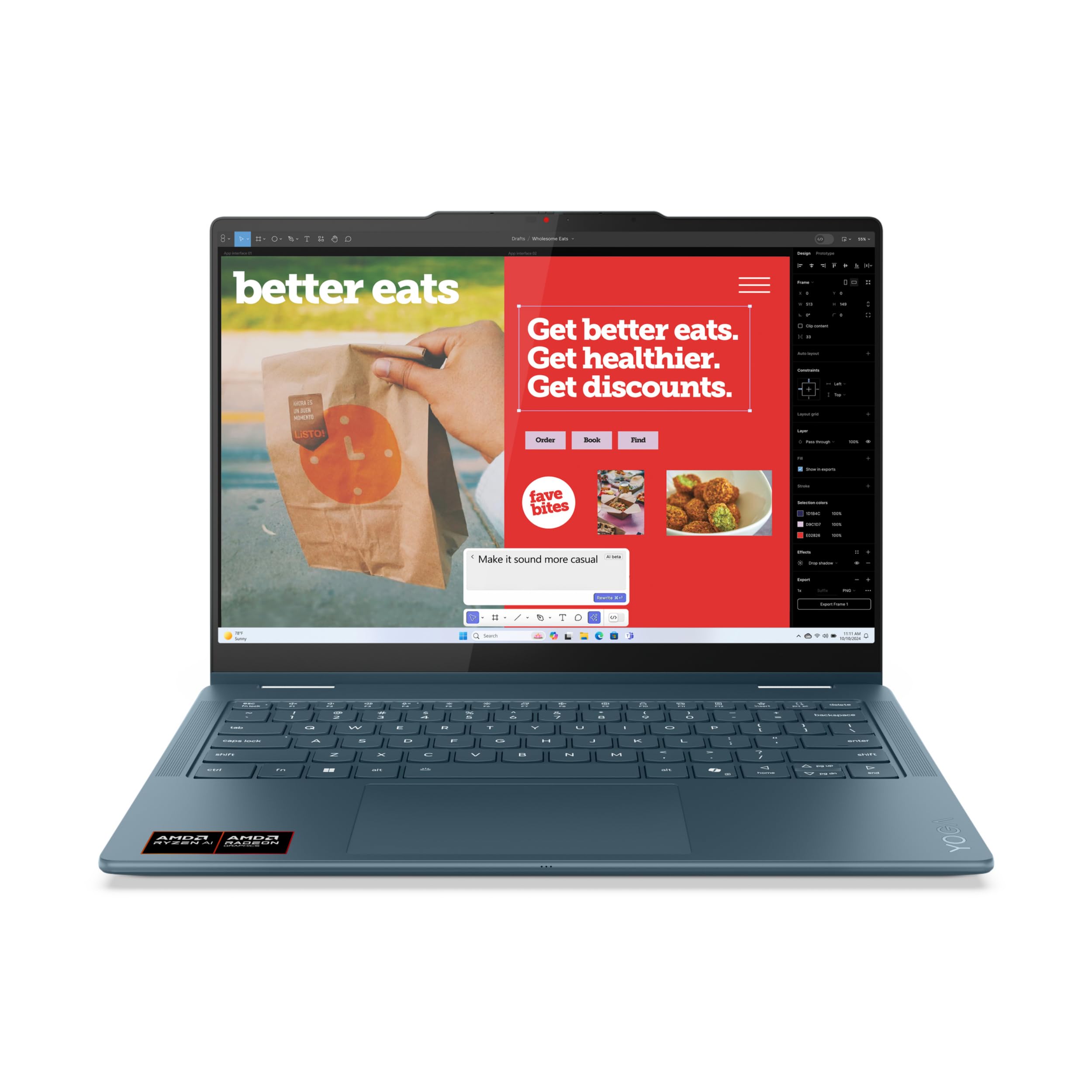 Lenovo Yoga 7 2-in-1 14AKP10・14" WUXGA OLED Touch・AMD Ryzen AI 5 340・16GB RAM・512GB SSD・W11H (83JR004JGE)