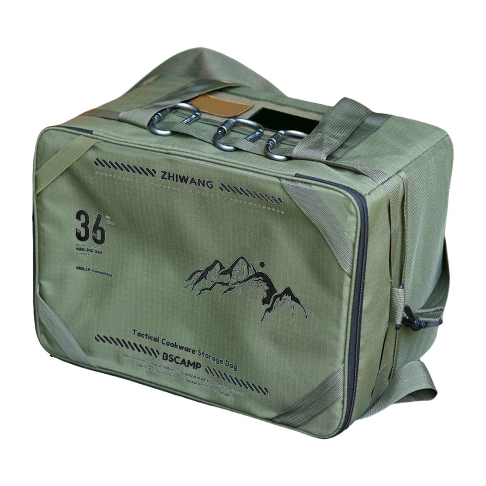 Sacs de camping, organisateur d'ustensiles de cuisine, accessoires de voyage, sac de camping de table, pochette de rangement de grande capacité pour les amateurs de plein air, aventures de plage, 42 x