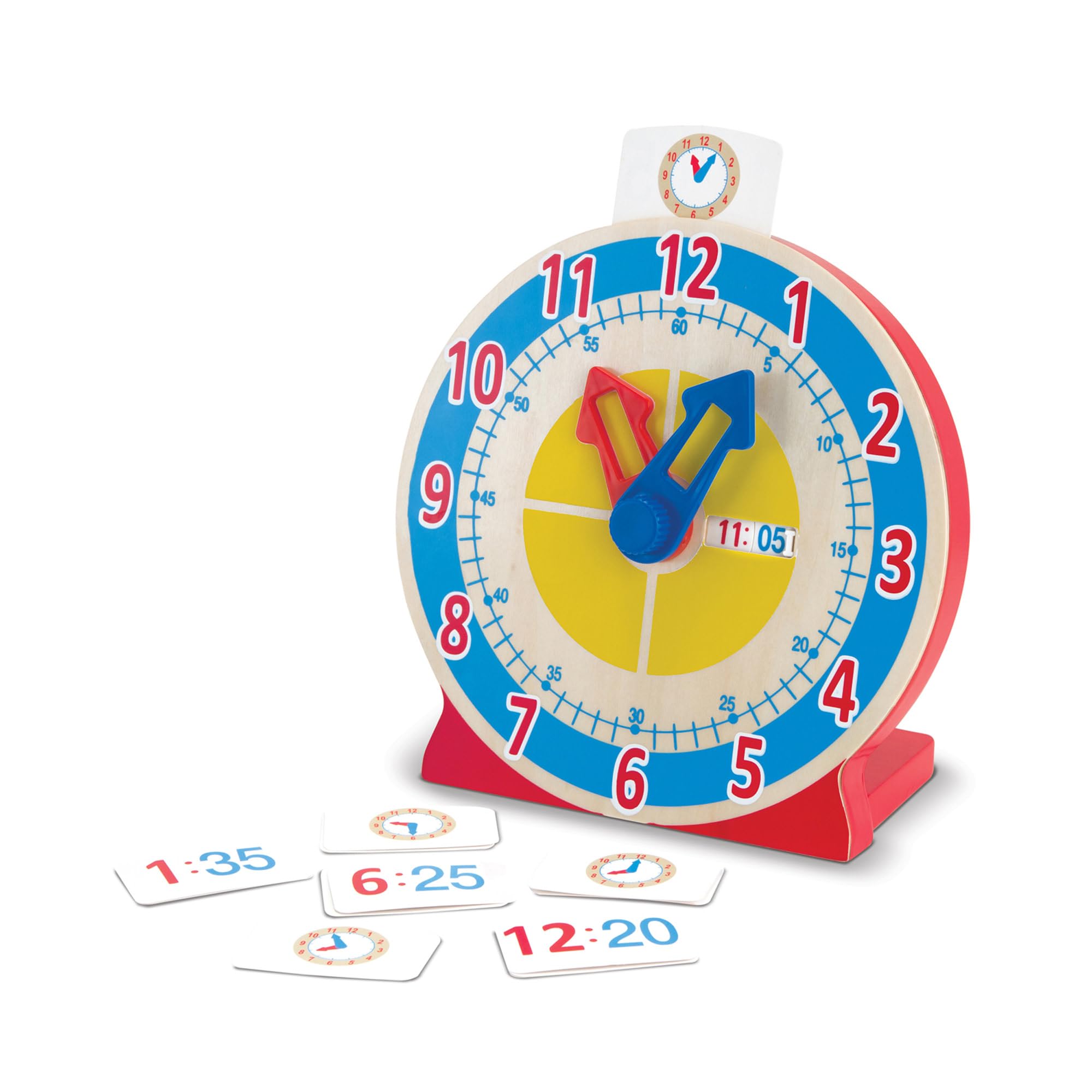 Melissa & Doug Turn and Tell Clock Developmental Toy Motor Skills 3+ Gift for Boy or Girl