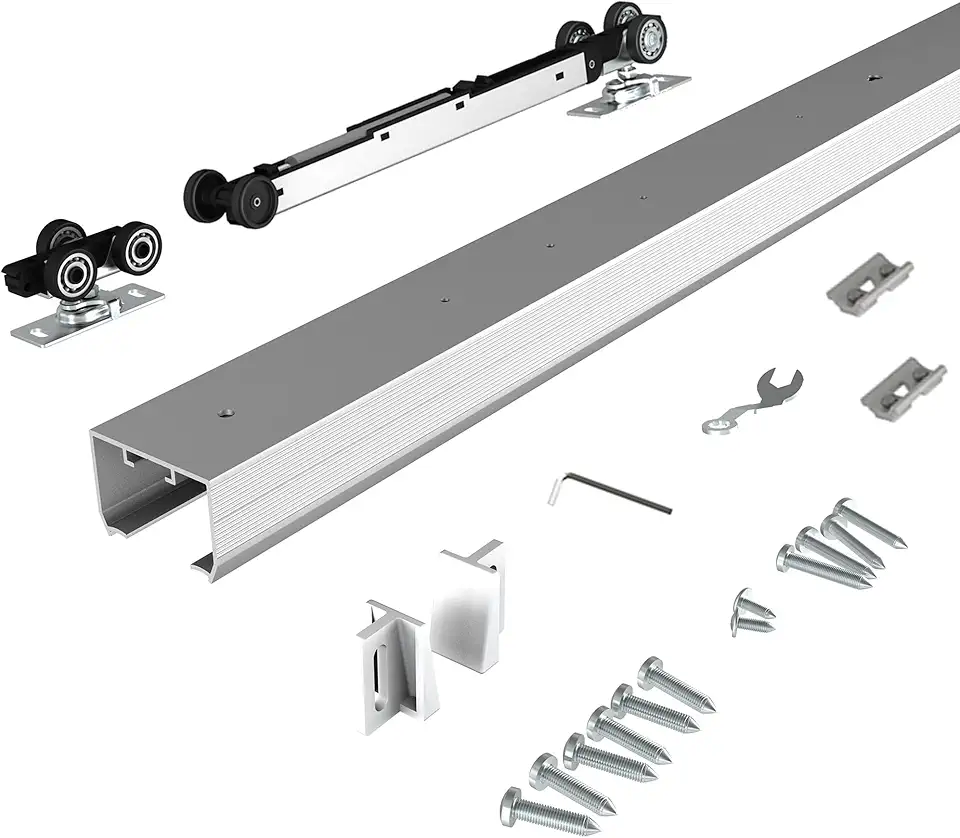 Pocket Door Track Solutions: 5 Top Options for Smooth Sliding 5 JUBEST 6ft Pocket Door Kit with Soft-Close