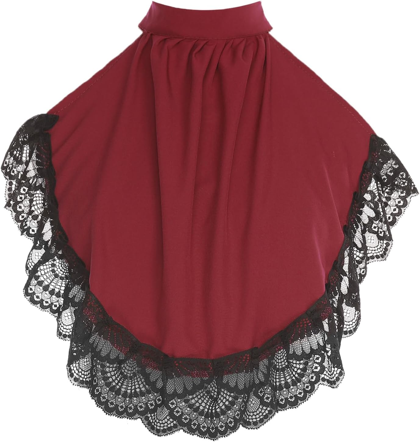 Alvivi Detachable Vintage Lace Collar Accessory Adjustable Hook and Loop Design for Retro Style Costumes and Performance