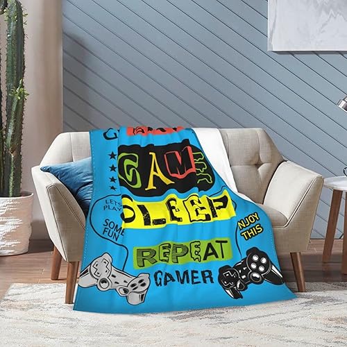 Miniatura 7 de Manta de juegos para niños, acogedora manta suave para jugadores, 50 x 40 pulgadas, 1