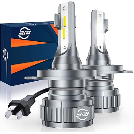 Amazon H4 Led ヘッドライト 車検対応 Led バルブ H4 Hb2 9003 Hi Lo 切替 車 バイク用 6000k 昼白光 100lm Ip68 H4 Ledバルブ 車 バイク