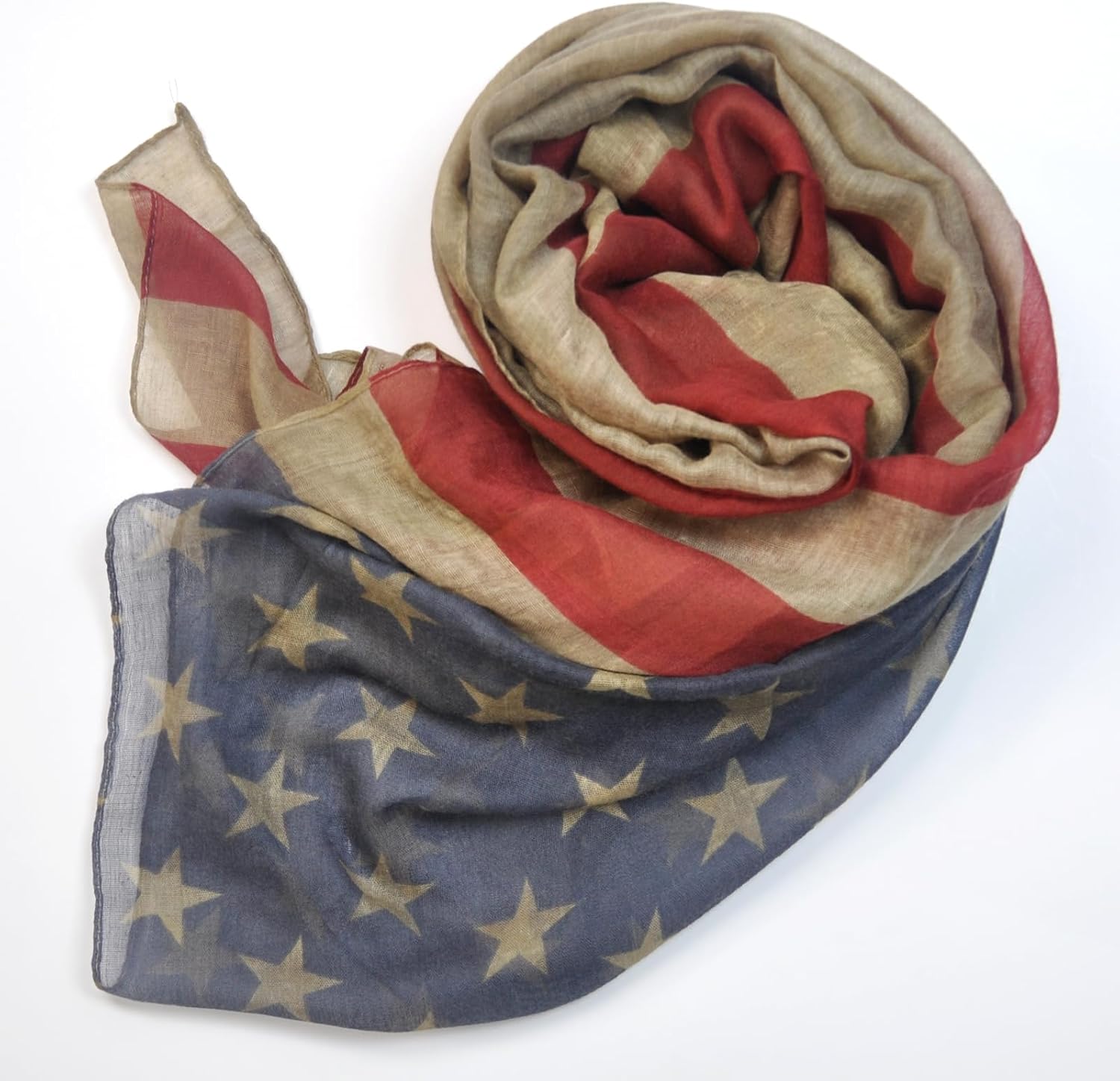 Fashion American Flag/Leopard Print Scarf for Women Lightweight Scarves Shawl for Spring/Summer Winter All Seasons - Image 5