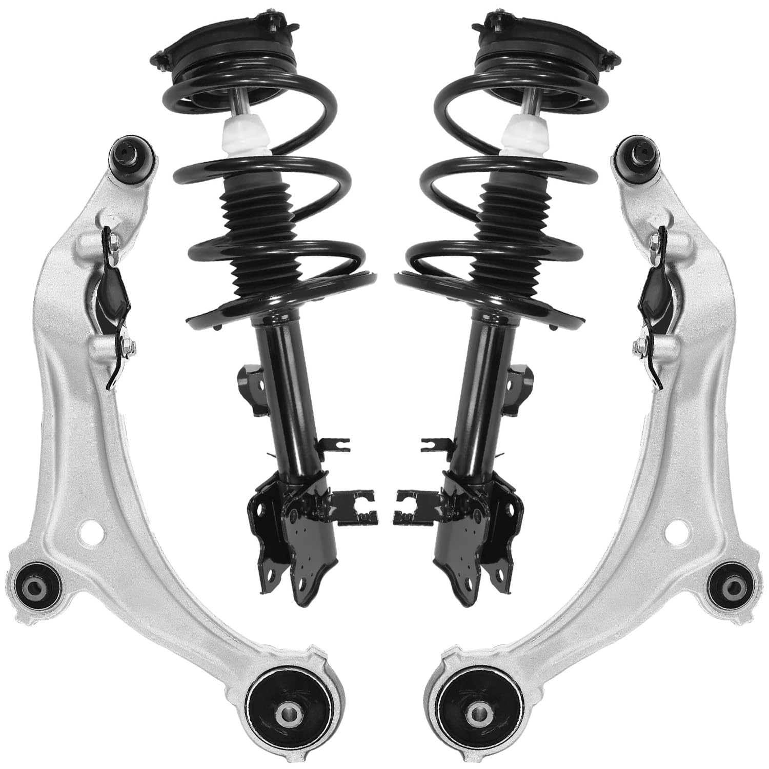 Detroit Axle - Front Struts Control Arms Kit for 2011-2017 Nissan Quest 2