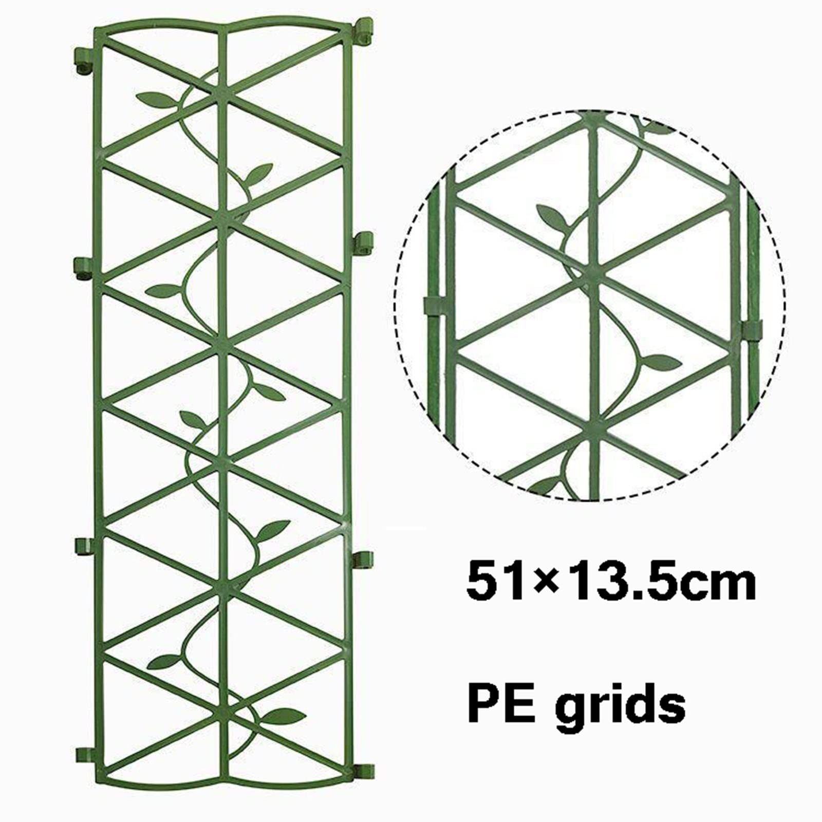 Treillis De Jardin pour Plantes Grimpantes, Cadre d'escalade De Clôture Extérieure 90cm 120cm 150cm avec Grille PE, pour Vignes De Lierre Rose Fleur Végétale, Vert (Size : 120x45cm(47.2x17.7in))