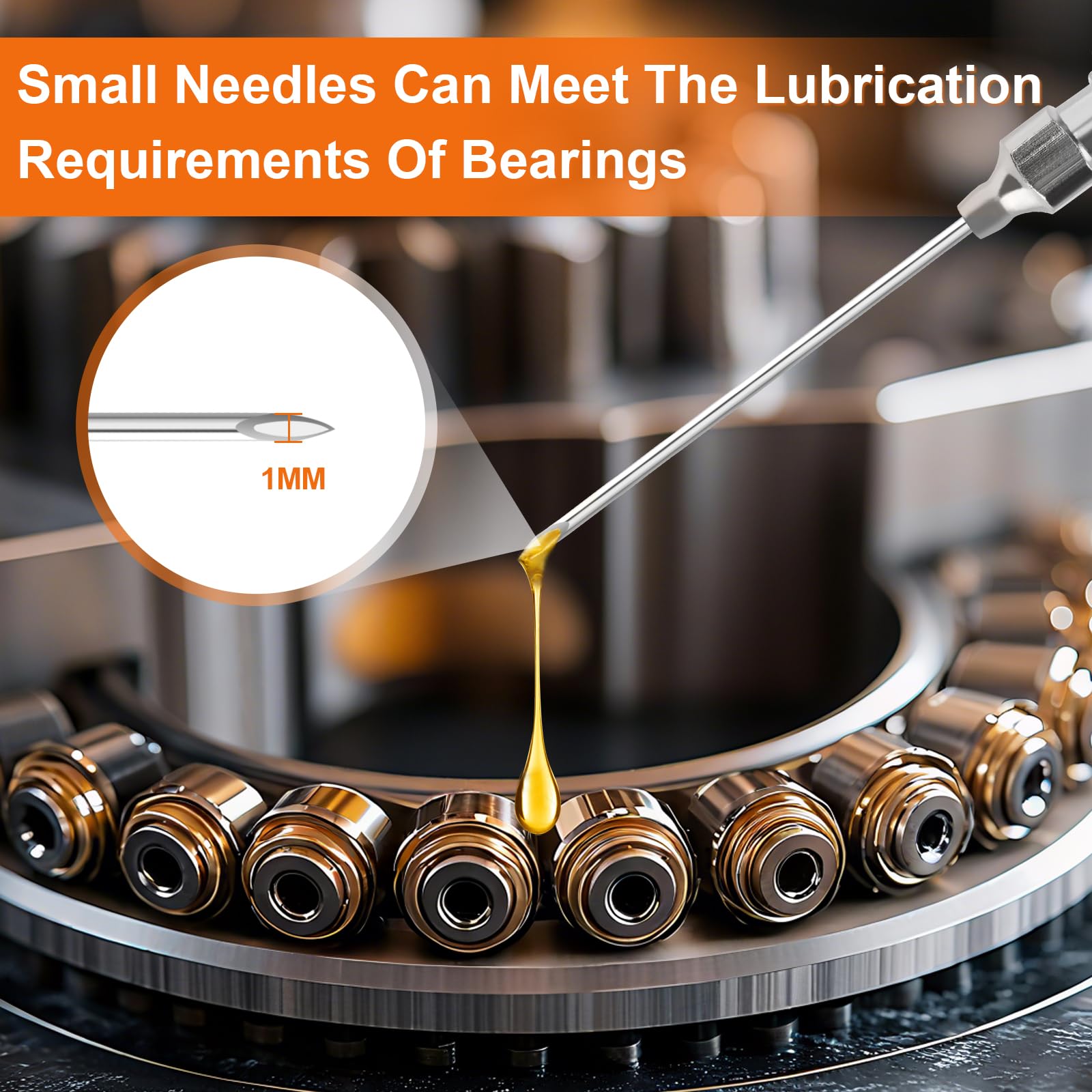 THINKWORK 4PC Quick Connect Greasing Accessory Kit, Grease Gun Couplers with 90 Degree Grease Coupler, Reach Any Grease Fitting on Any Machine, High-Hardness Storage Box Keeps Tools Clean and Portable