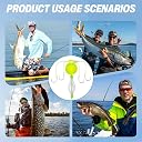 PROBEROS Fishing Bait Feeder Rig with Float, 4 Carbon Steel Hooks gallery image