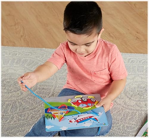 Miniatura 3 de Learning Resources Cordones de aprendizaje, reconocimiento de letras, formas y números, habilidades motoras finas, preparación para niños pequeños,