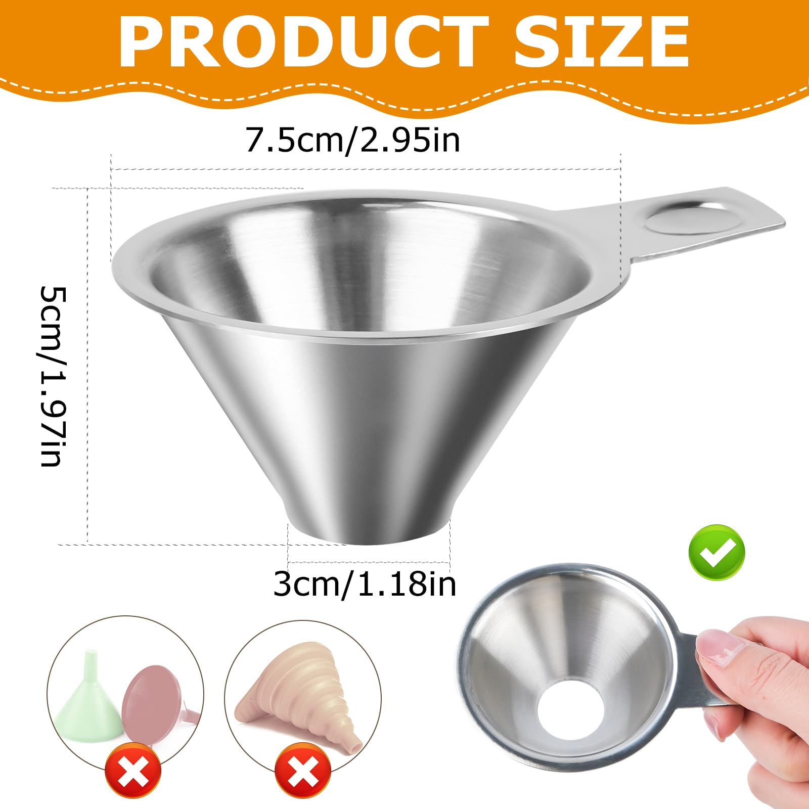 Canning Funnel with Strainer for Wide and Regular Mason Jars Wide Mouth Funnel for Mason Jars, Large Canning Funnels for Filling Bottles