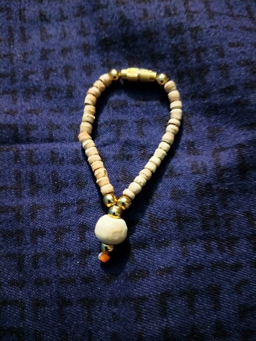 Beautiful TULSI MALA/Small Beads with ONE Big Bead/Small KANTH MALA/for KANHA G/MALA by GOYAM MERCHANDO