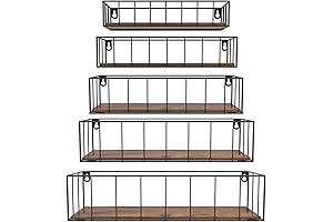 Chic and Expansive Wall-Mounted Kitchen Shelving Solution