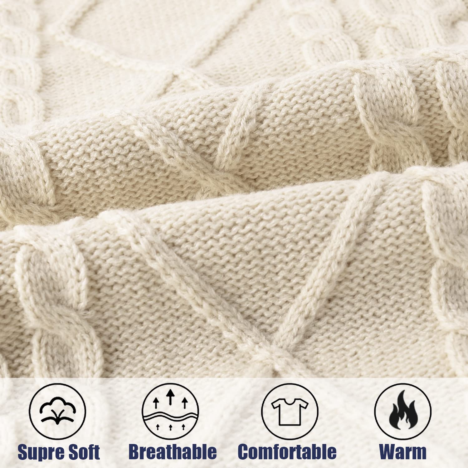 Voqeen Pull Femme Gilet en Tricot sans Manches Blouson Col V Pullover Chandail Chaud Bureau Tops Automne Hiver Veste Sweater Simple Cadeaux de Noël La Saint-Valentin Anniversaire