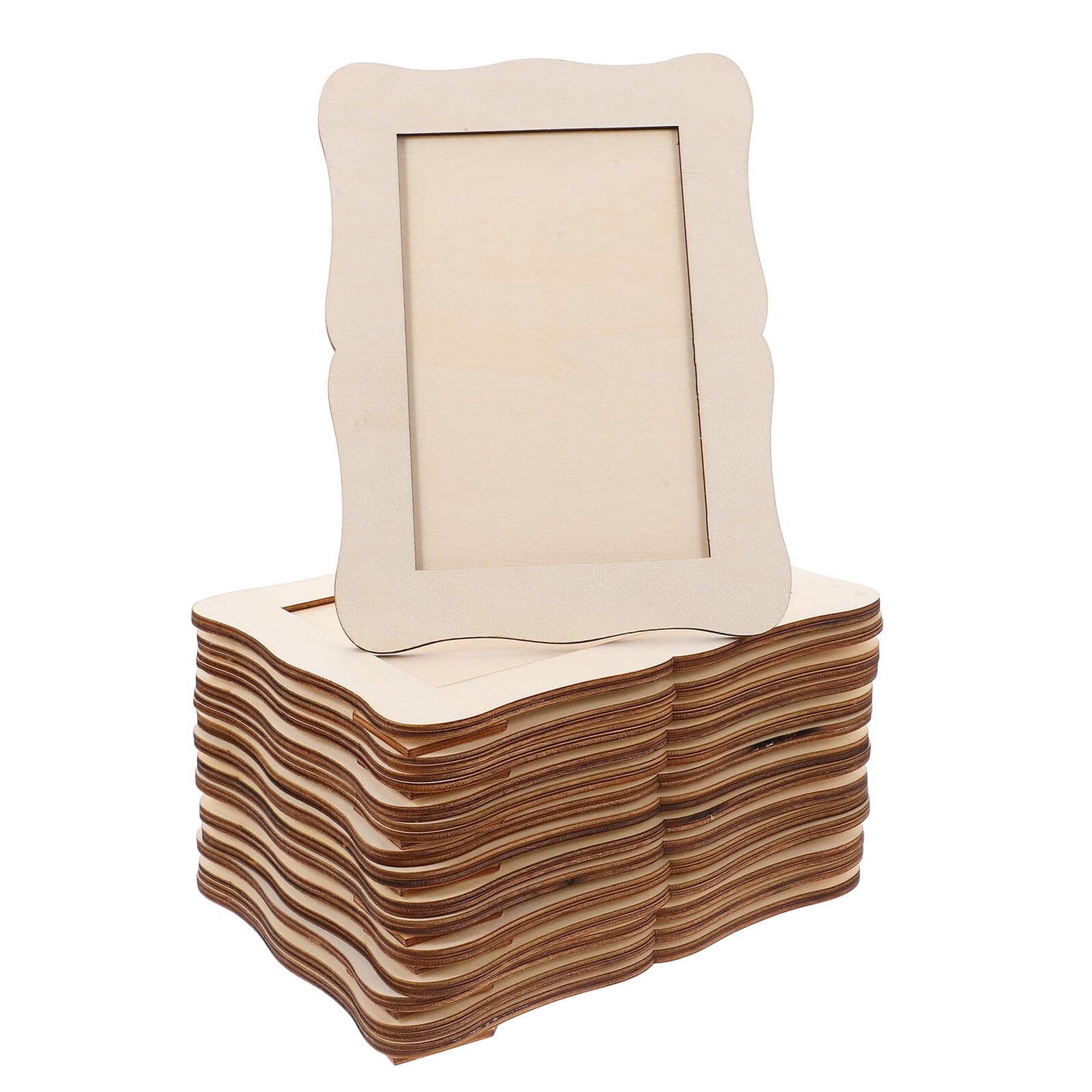 15 Cornici per Foto in Legno Vuote Fai da Te, Kit Creativo, Design Diy, 15 Pezzi, per Occasioni Speciali e Festa del Papà