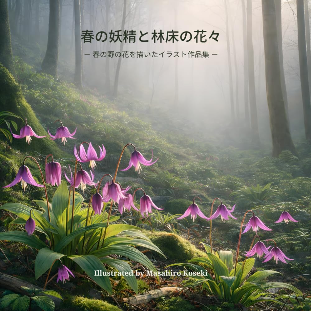 春の妖精と林床の花々: － 春の野の花を描いたイラスト作品集 －