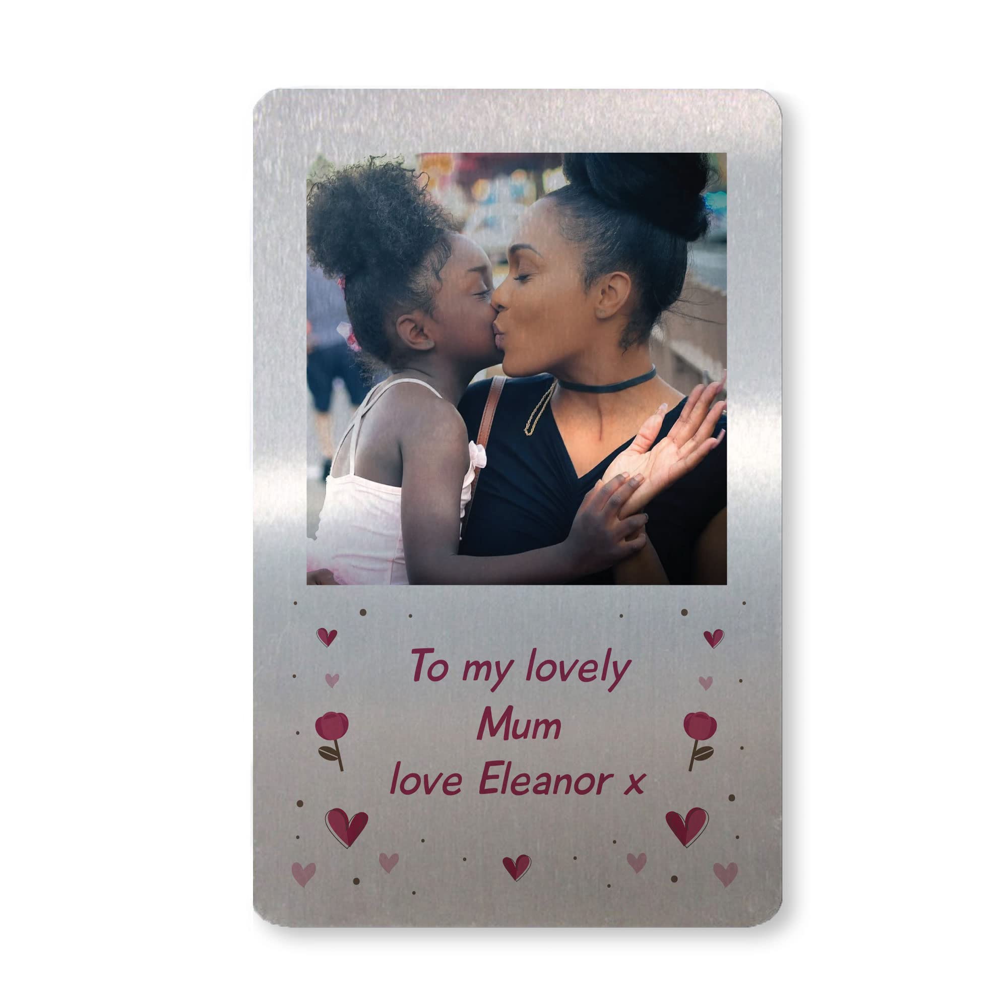 Gift For Mum Birthday Personalised Photo Wallet Card Thank You Gift From Daughter Son
