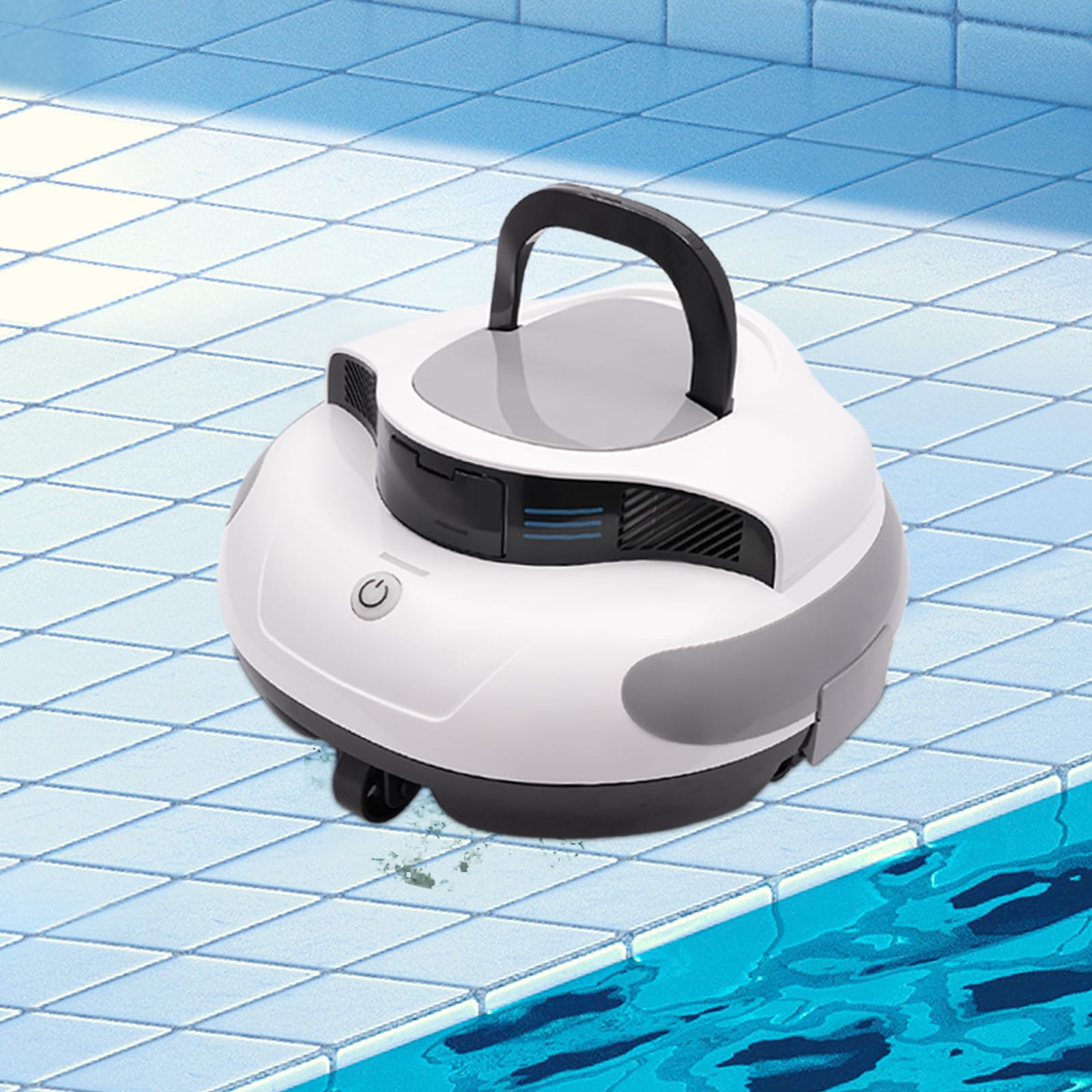 Bezprzewodowy robot basenowy, akumulatorowy odkurzacz basenowy, nadaje się do basenów o powierzchni 92 9 m², czas pracy 100 minut i ochrona IPX8 do basenów