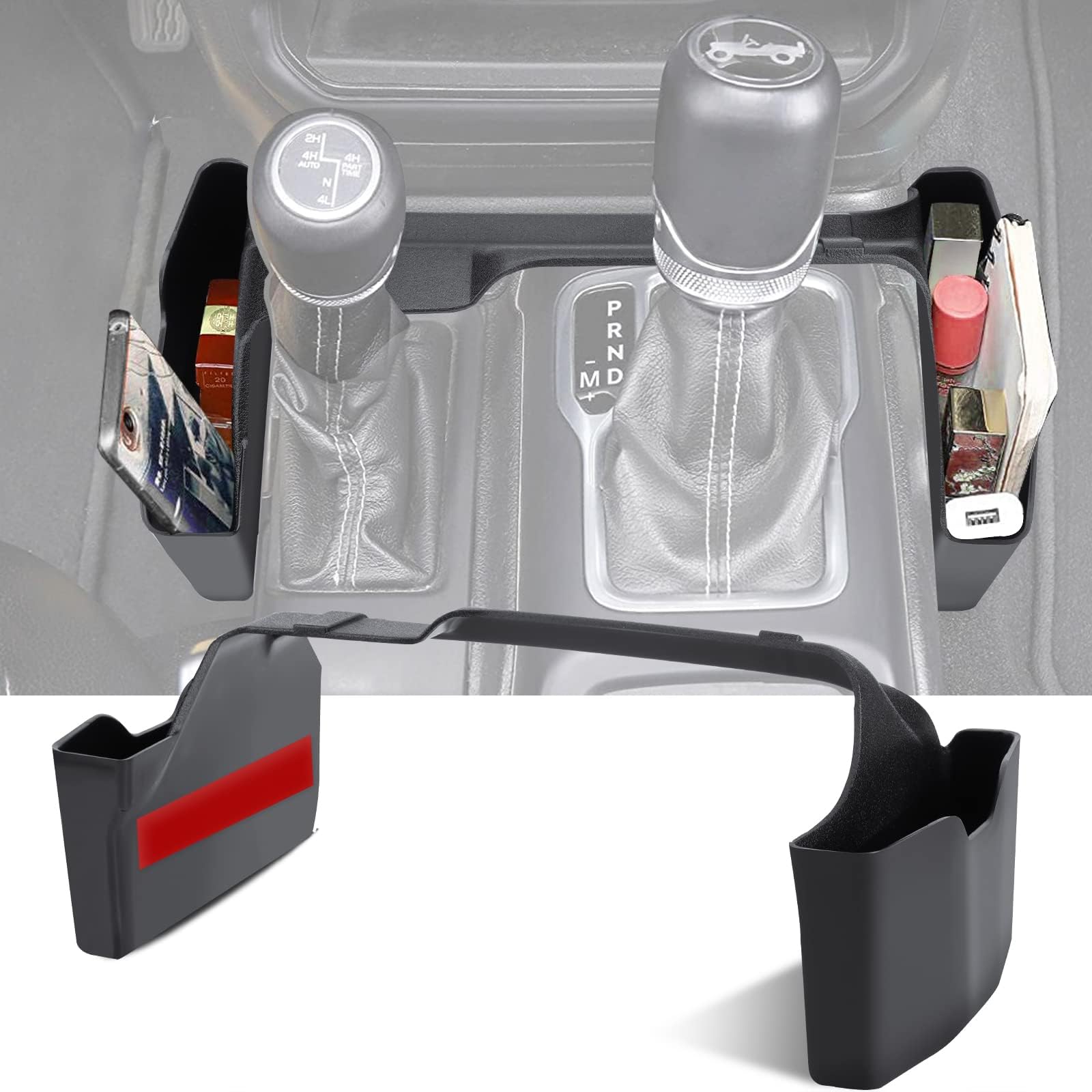 CTcar Aufbewahrungsbox Für Jeep Wrangler JL/JLU & Gladiator JT | 3-teiliges Organizer-Set
