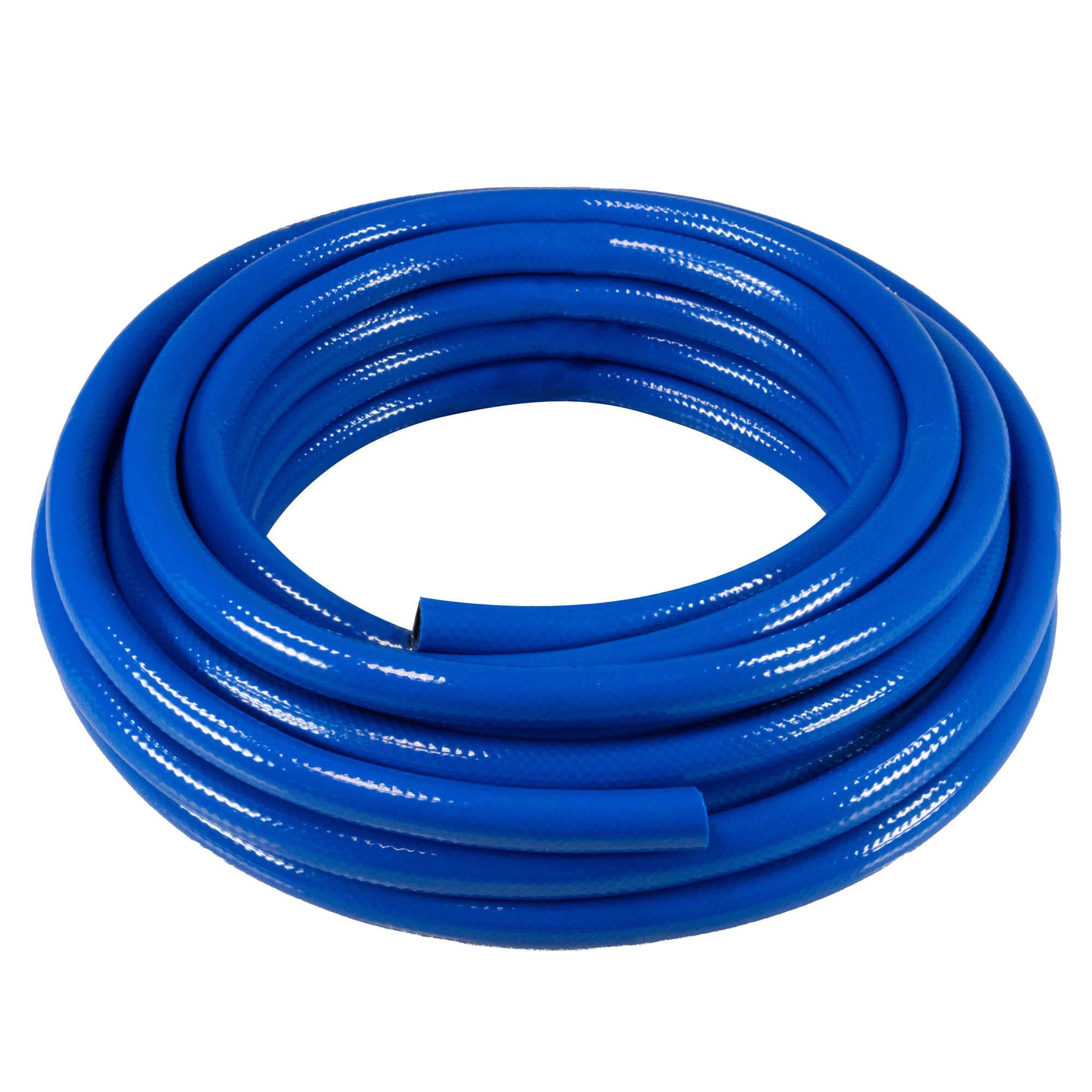 SeKi Tubo per aria compressa da 100 metri, 6 mm, 1/4", in PVC, per compressore d'aria, flessibile, resistente all'abrasione e rinforzato in tessuto fino a 20 bar