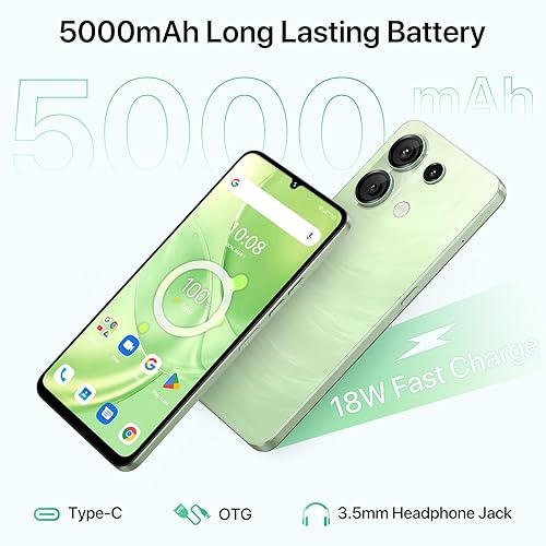 Miniatura 7 de UMIDIGI Teléfono desbloqueado G9 5G, teléfono celular Android 14, 5G Dual SIM, 12 (6+6) GB +128GB1TB TF Expand, 6.75 pulgadas HD+ pantalla 90Hz