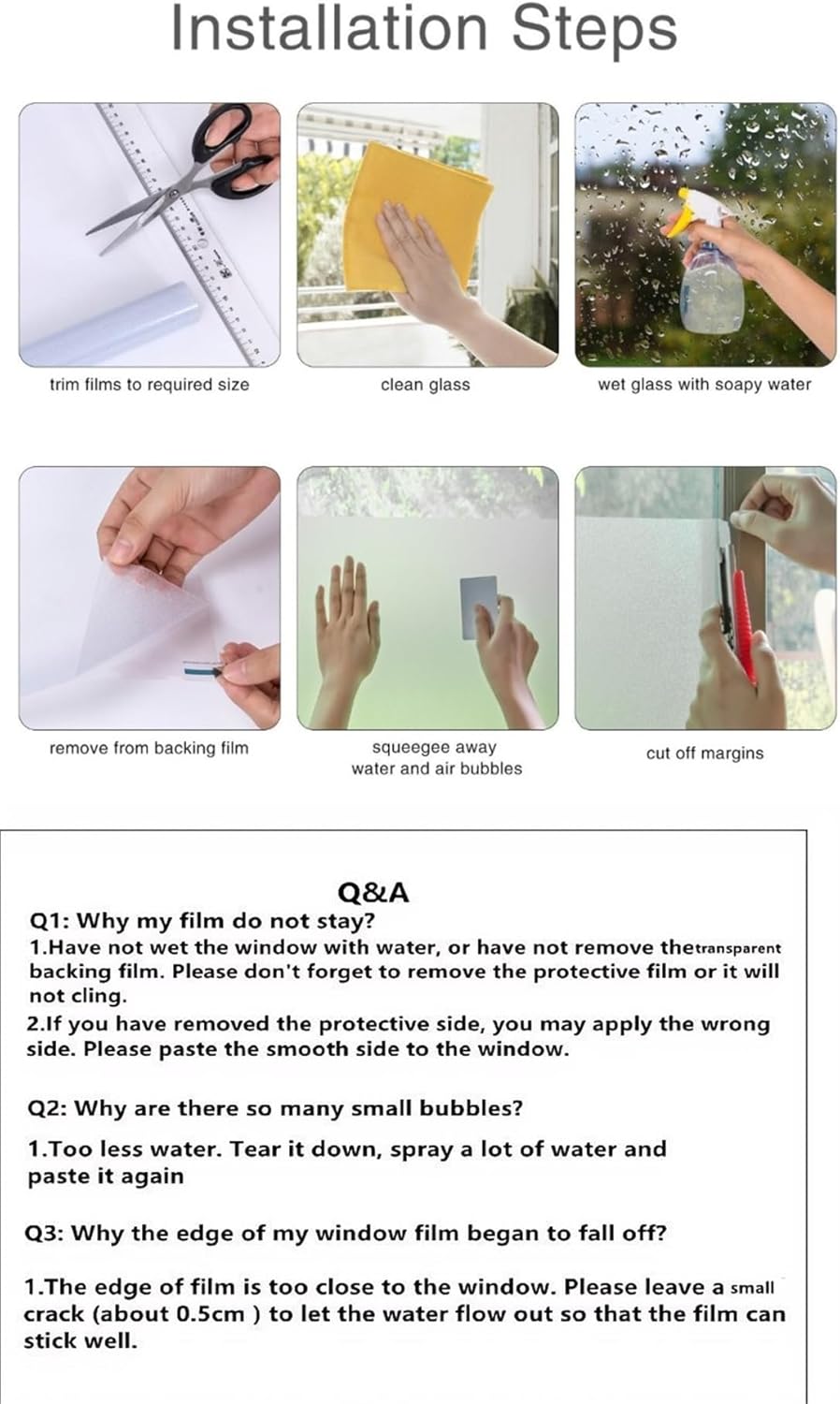 No Glue Window Film Privacy China Landscape Painting Decorative Glass Door Window Decals Window Sticker 80x160cm(31.5"x63")