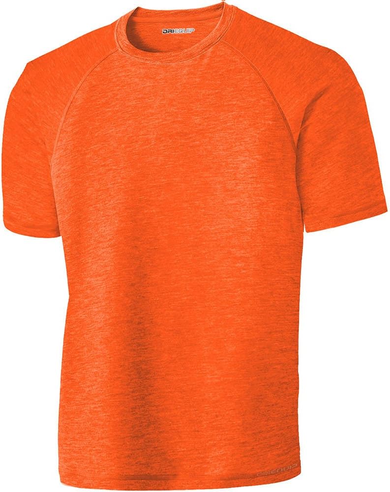 DRIEQUIP PosiCharge Tri-Blend Wicking Raglan Tee in Sizes XS-4XL