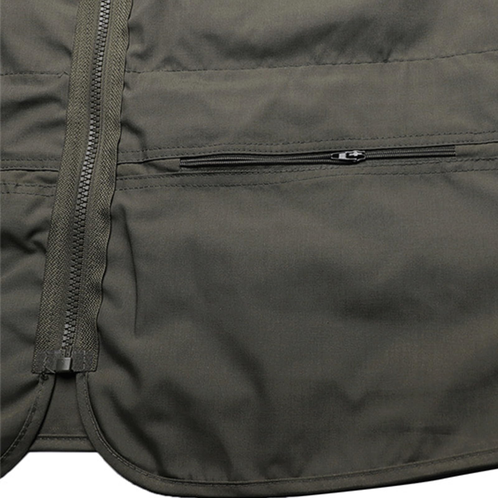 Wygwlg Gilet da uomo multitasche sciolto di grandi dimensioni, Giacca da uomo casual da lavoro all'aperto da pesca, da viaggio, per foto, Giacca casual senza maniche Taglie forti Capispalla slim fit