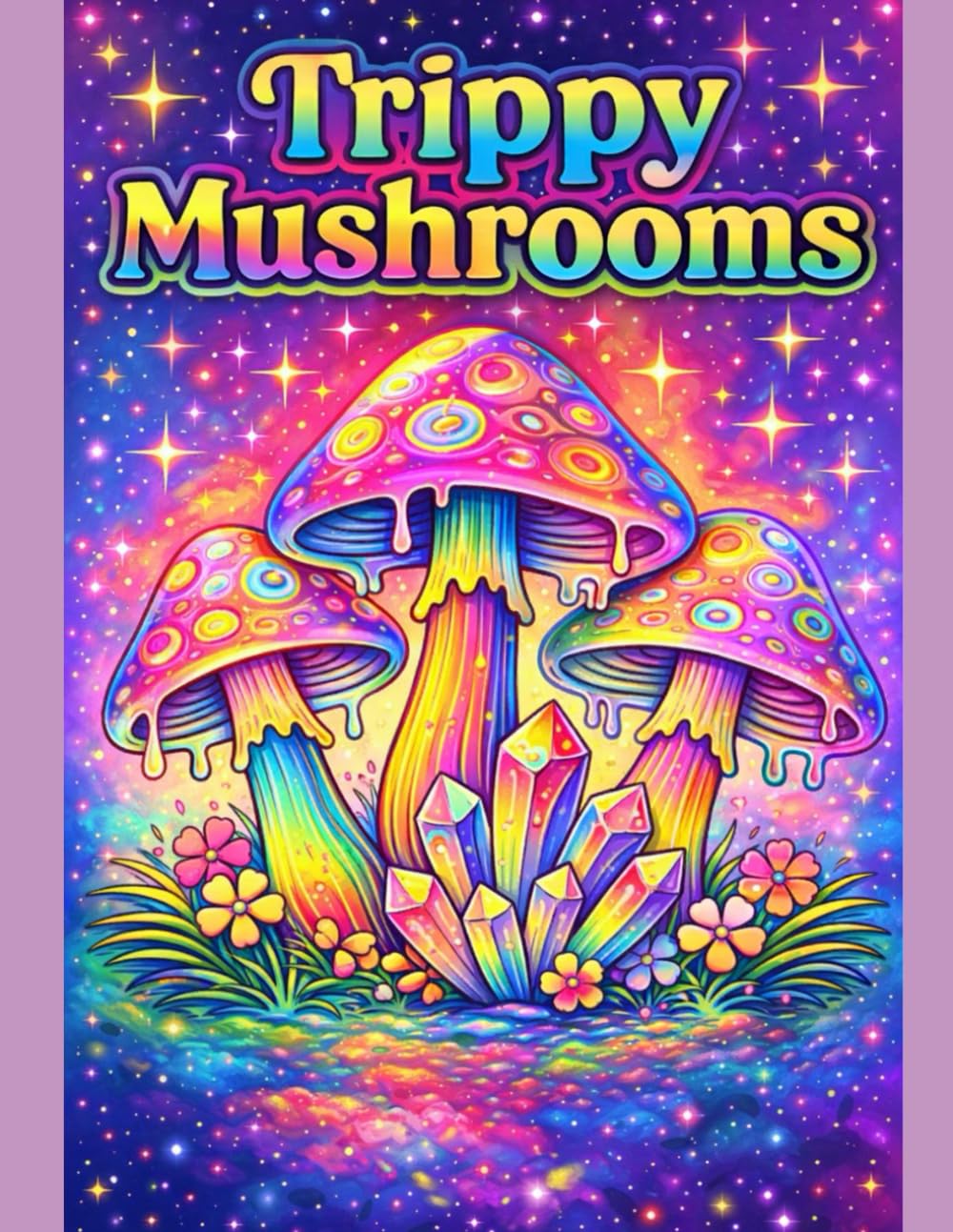 Trippy Mushrooms: A Bold & Easy Coloring Book for Relaxation and Stress Relief