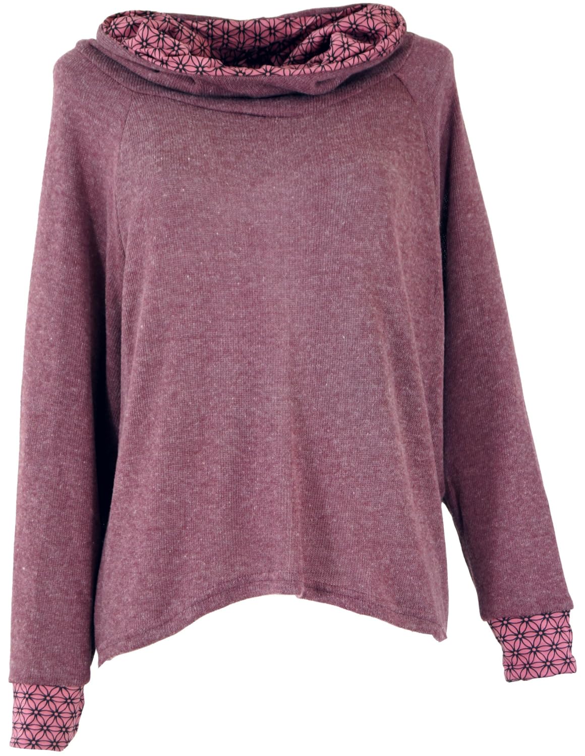 Guru-Boutique, Sweat à Capuche, Sweat-Shirt, Pull, Sweat à Capuche, Rose Antique, Ducoton, Size:M/L (42), Chandails, Sweat-Shirts à Manches Longues