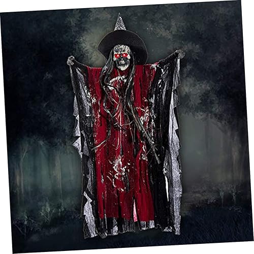 Miniatura 9 de Yardwe Decoraciones para Salas de Casa Animadas Colgantes de Fantasma Gritando Mano DIY Decorar Adornos Cabeza de Calavera Accesorios Decoración