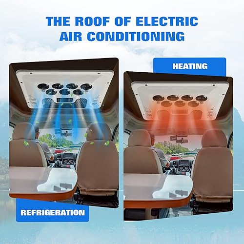 Miniatura 4 de Aire acondicionado de techo de 24 V CC para camiones, caravanas, furgonetas, automóviles de pasajeros - Aire acondicionado de 24 Vrefrigeración y