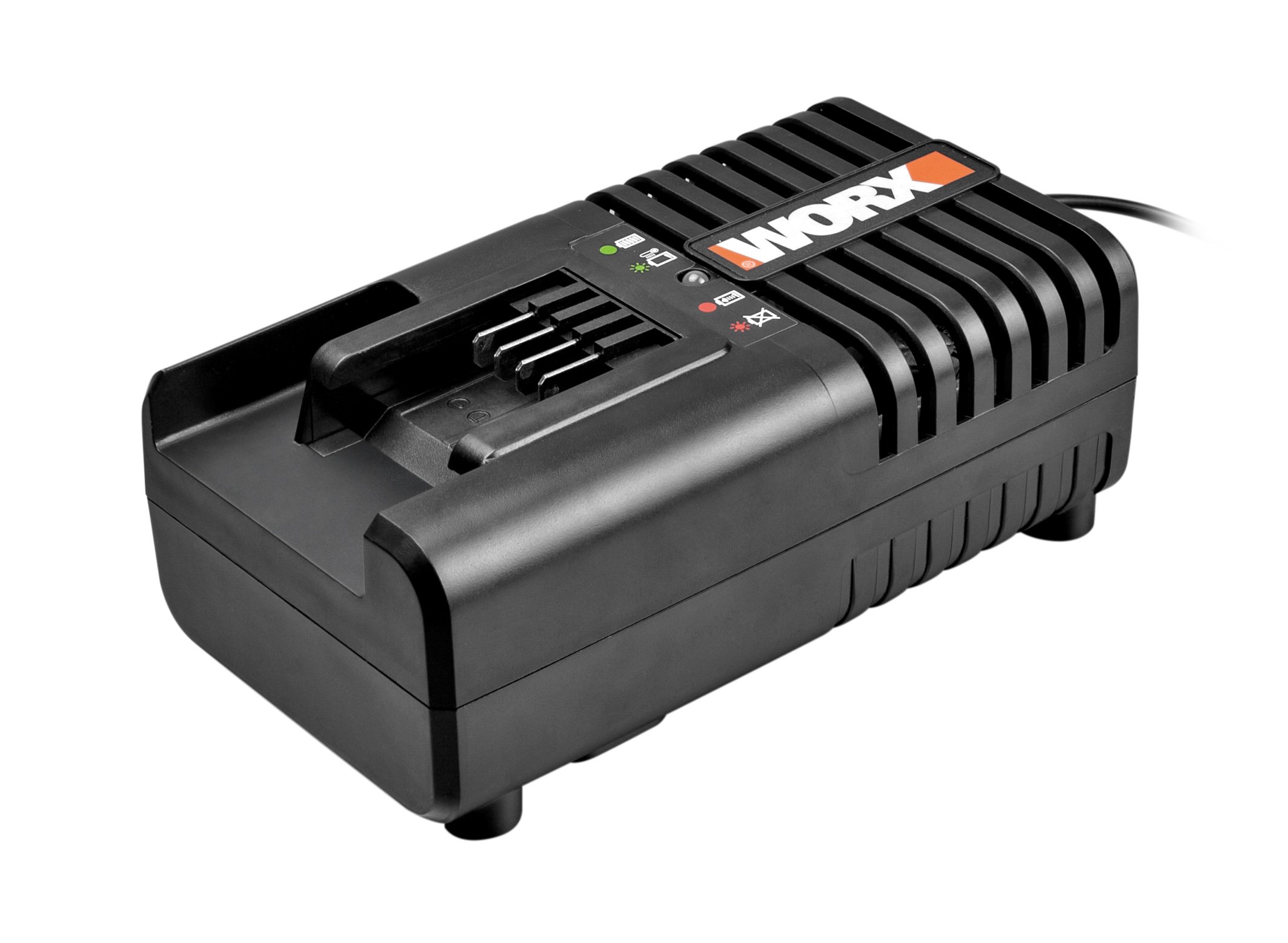 Worx Wa3601 Kit 1 Carica Batteria Rapido + 1 Batteria Power Share 20V/2.0Ah Agli Ioni Di Litio & Wa0004.1-2 Rocchetti Filo Da 3Mt. X 1,65Mm Ricambio Per Decespugliatori Wg163/169/157E