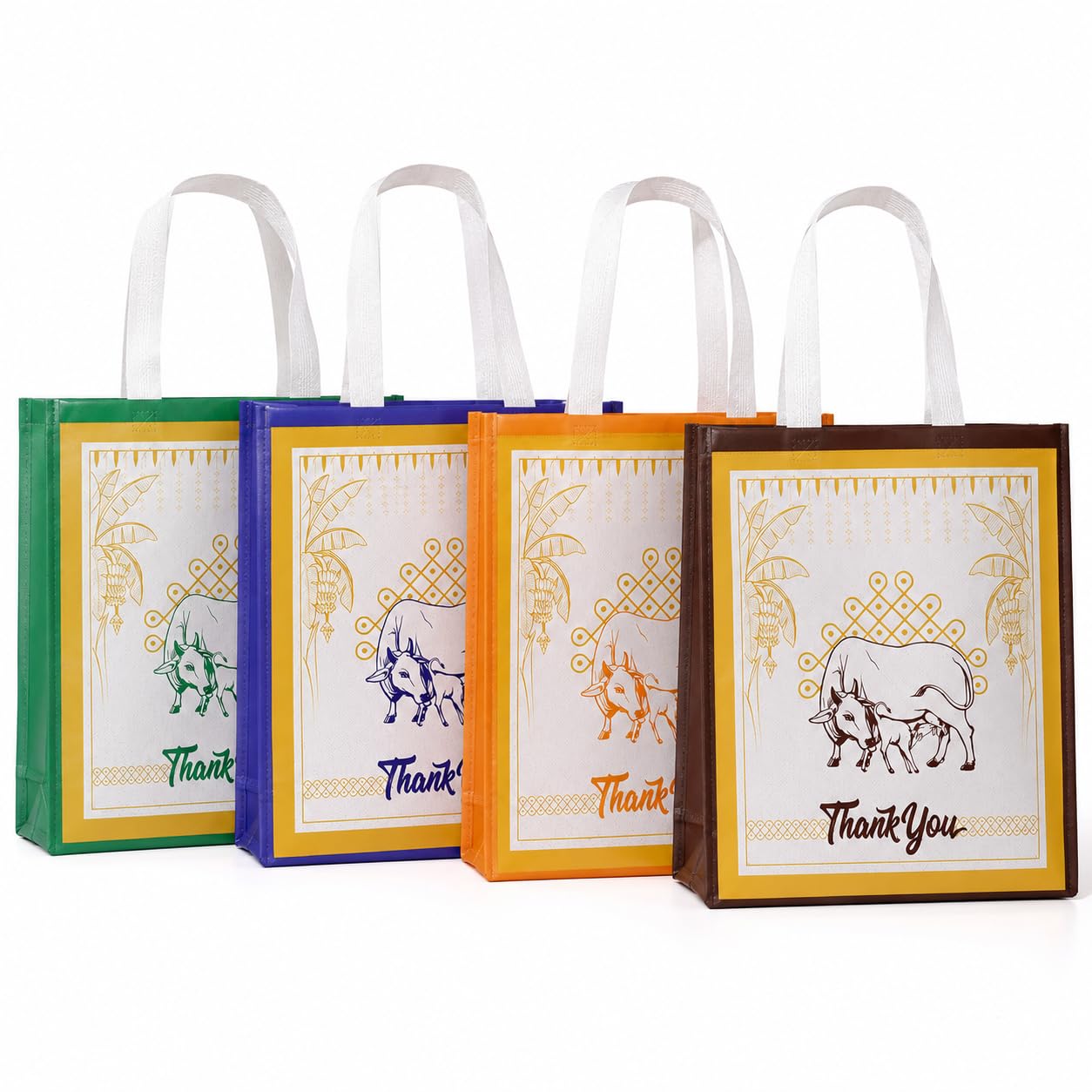 Anbali - Return Gift Bags Medium Size | Gift carry bags for keeping Gifts | Giting bags for house warming, Babyshower, Birthday, Anniversary (Gomatha Gift Bag, Pack of 30)
