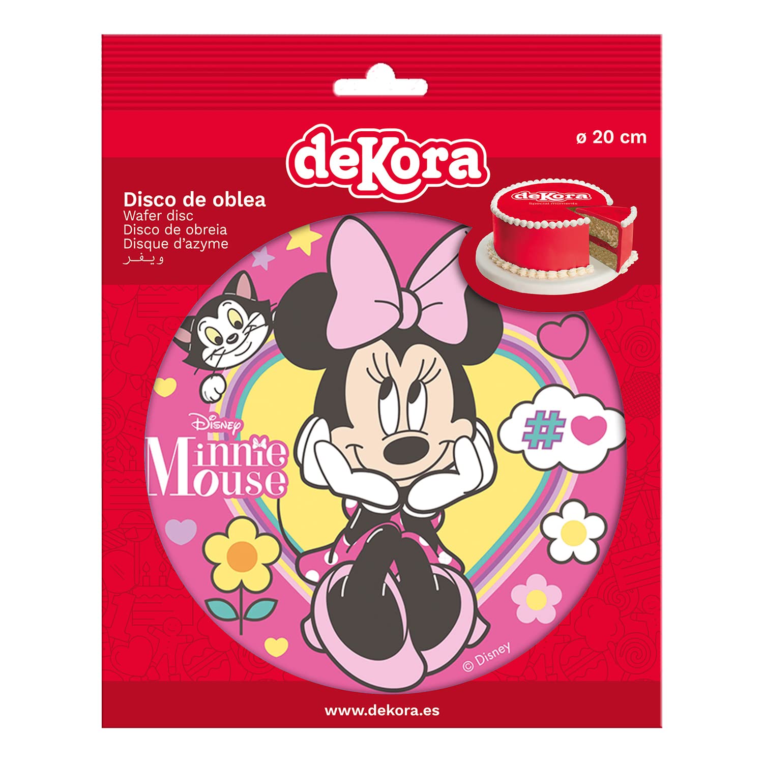 Disney Minnie Mouse Cake Topper Round Wafer 8"