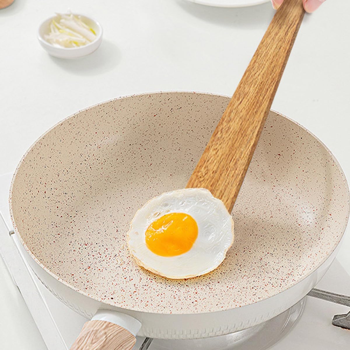Portable Wooden Spatula Small Non-stick Cooking Turner Made of Teak Wood for Outdoor Camping and Travel Kitchen Utensil