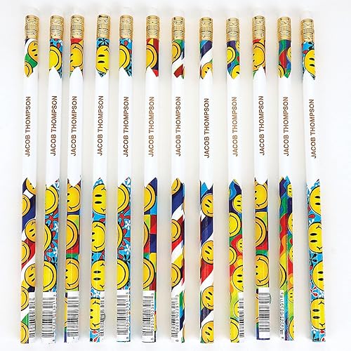 Miniatura 9 de Lillian Vernon Lápices de unicornios personalizados, juego de 12, nombre grabado, lápices escolares de madera dura #2, regalo para niños