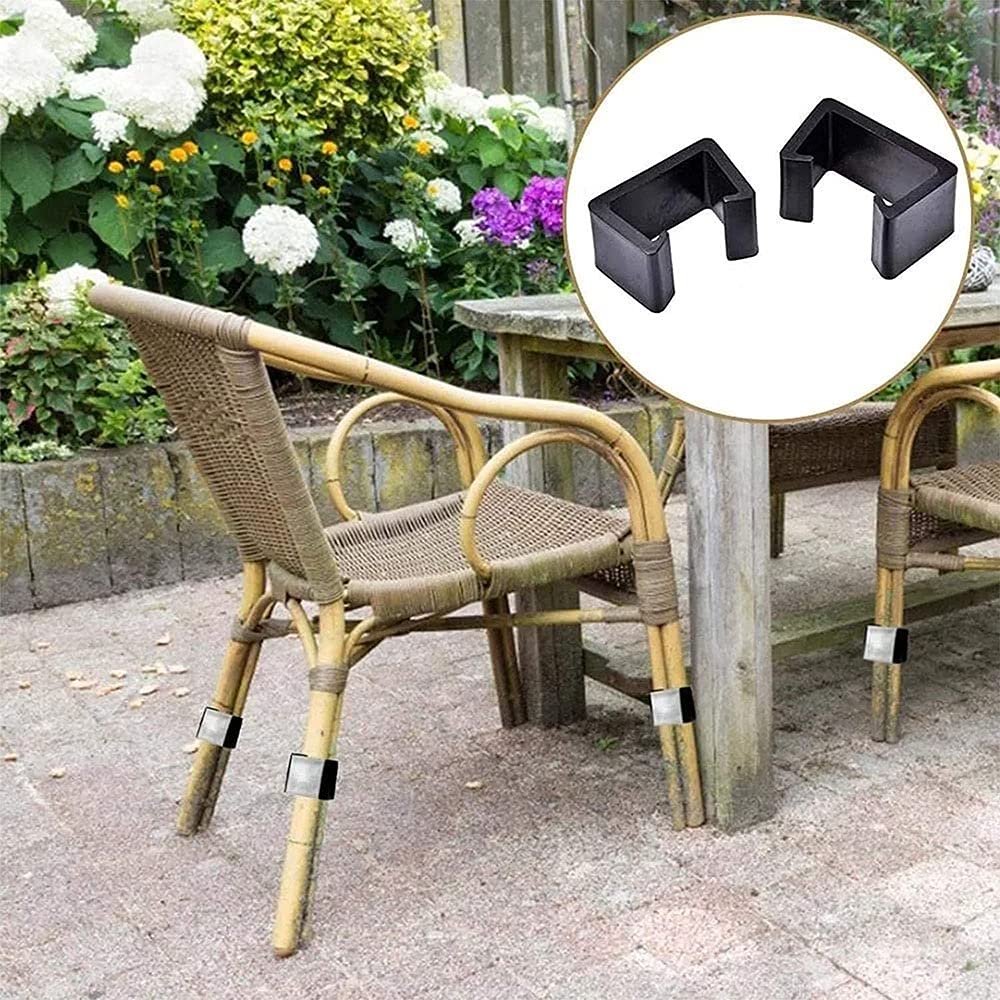 8 Pièces Meubles Canapé Clips, Clips De Meubles De Patio, Clips De Meubles en Rotin, Clips De Canapé en Rotin en Plastique Solide, pour Chaises en Rotin, Canapé De Jardin, Meubles De Salon (Noir)