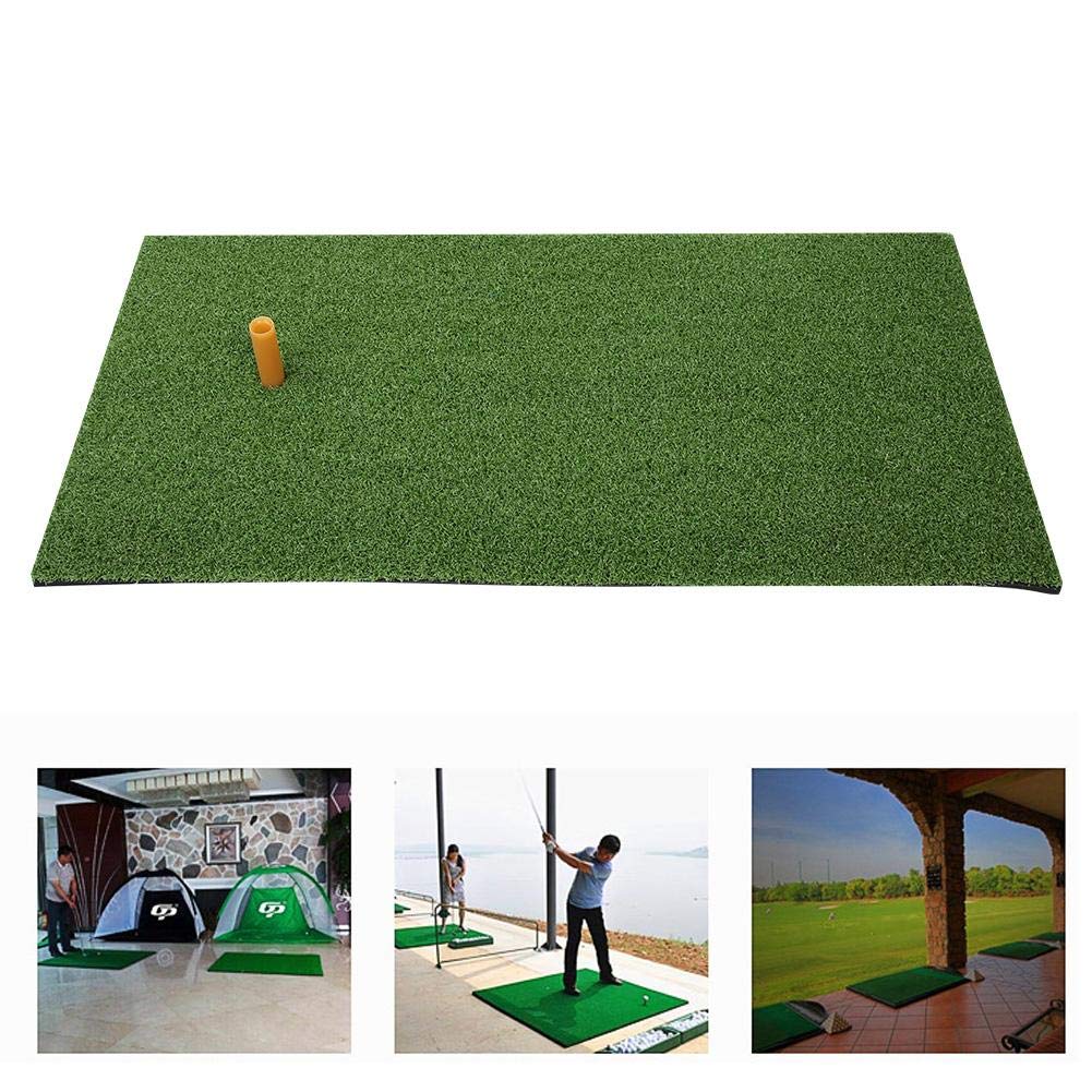 Vikye Tappetino da golf, 24 x 12,2 x 0,6 pollici, Golf Training Net Golf Hitting Mat Indoor Home Outdoor Golf Swing Practice Tappeto Erba con Gomma Golf Tee