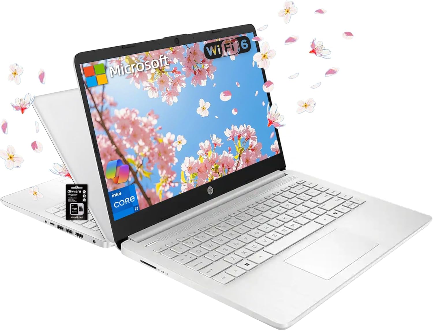 Customized Laptop, Created Using HP 14" HD Student Business Laptop, Intel 4-Core N150, 4GB/8GB/16GB DDR4, 128GB UFS, HDMI, WiFi 6, Copilot AI, Fast Charge, Portable, Win 11 S, Natural Silver